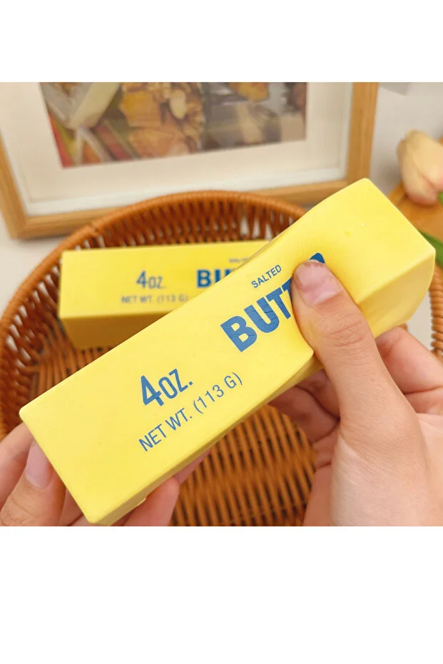 Butter Sukuşi Stres Oyuncağı Tereyağ Squishy Yumuşak Sıkma Oyuncağı Sensory Anti Stres Tekli